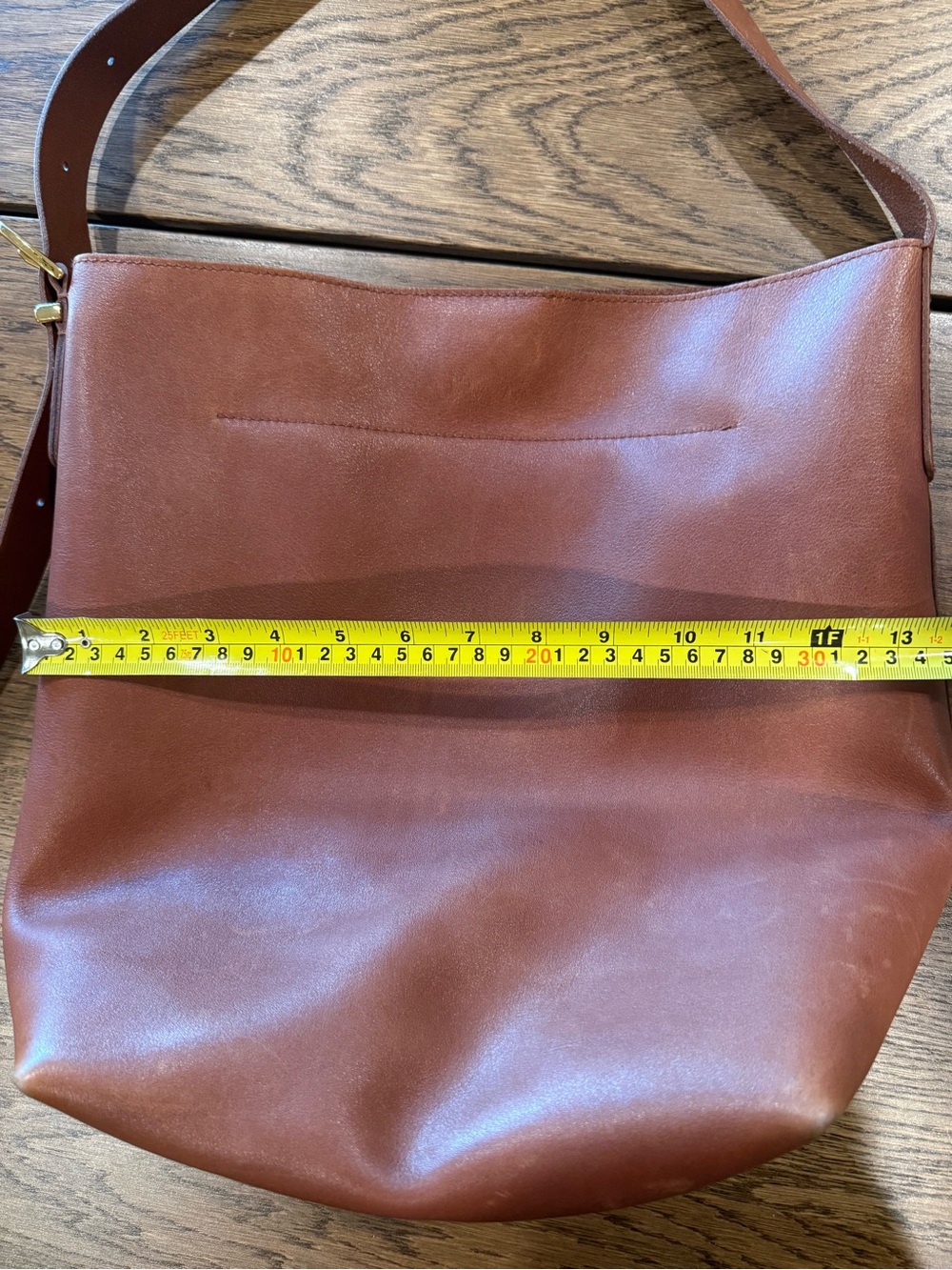 Madewell Classic Brown Leather Shoulder Bag - Picture 11 of 11